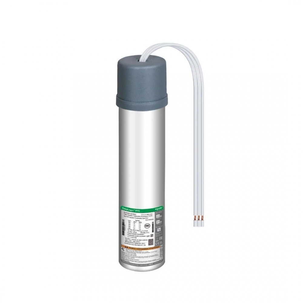 คาปาซิเตอร์ SCHNEIDER BLRCS050A060B44 รุ่น EasyLogic PFC 5 6 kVAR พิกัดแรงดันที่ 440 V