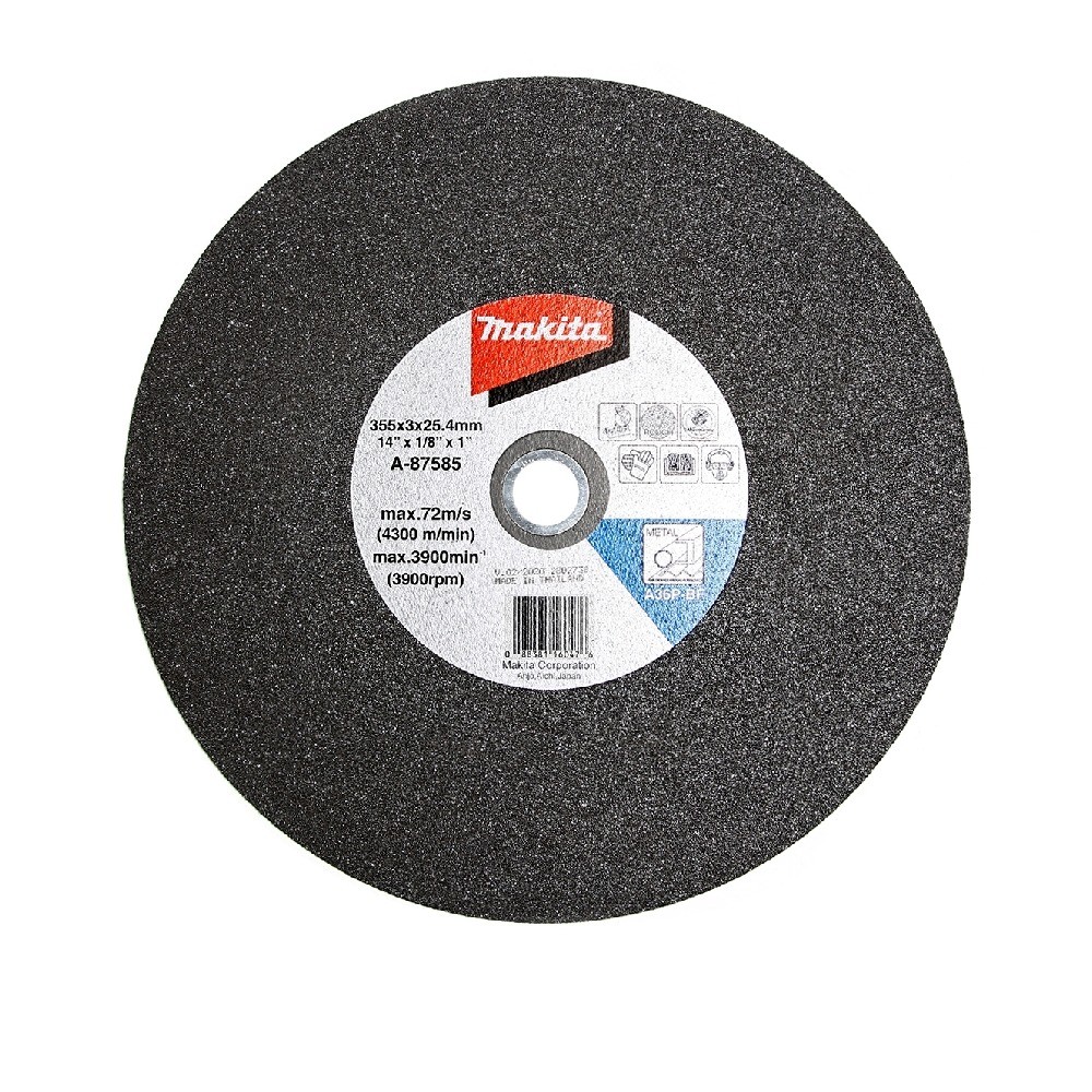 ใบตัดเหล็ก MAKITA A87585  14นิ้ว ขนาด 355x3x254mm A36P ผิวหยาบ