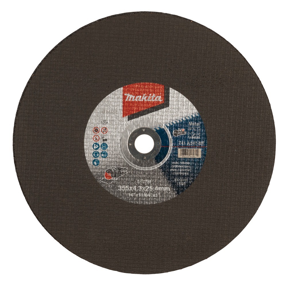 ใบตัดสแตนเลส MAKITA E12790 ขนาด  355×43×254mm 14″ A24T Stainless