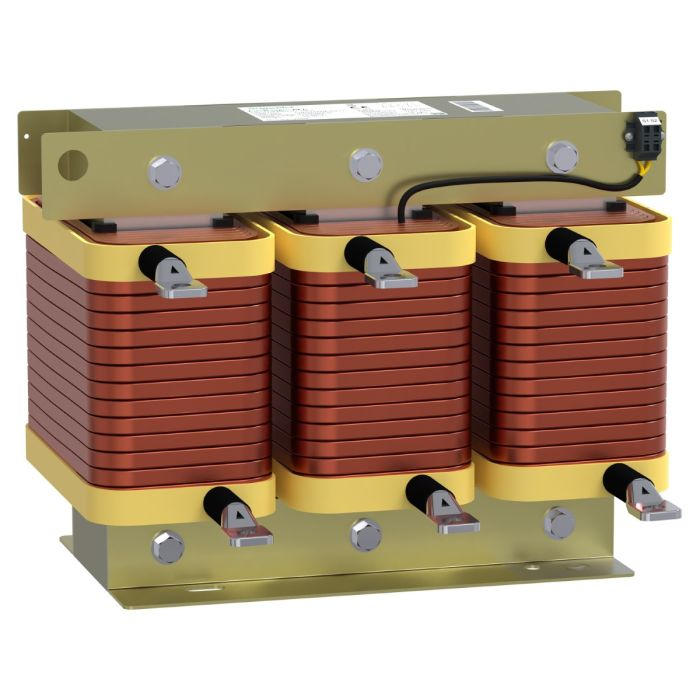 ดีจูนรีแอคเตอร์ SCHNEIDER LVR05500A40LO ขนาด 50 kVAR พิกัดแรงดันที่ 400 V ความถี่ 210HZ
