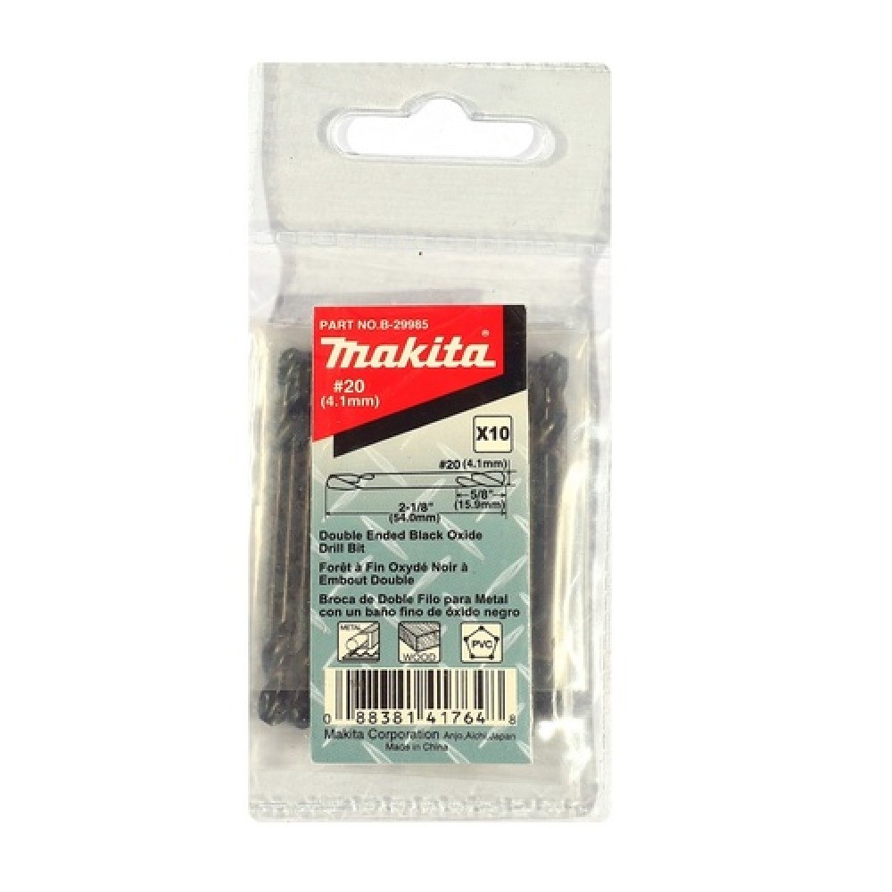 ดอกสว่านเจาะเหล็กคม MAKITA B29985  2 ข้าง ขนาด 2041mm