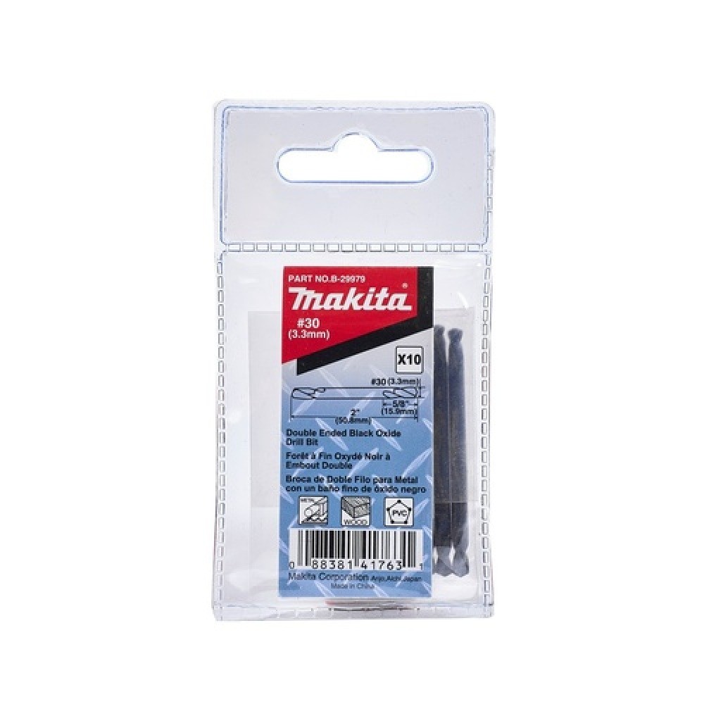 ดอกสว่านเจาะเหล็กคม  MAKITA B29979  2 ข้าง ขนาด 3033mm