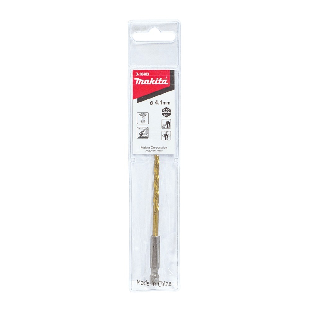 ดอกสว่านเจาะเหล็ก  MAKITA  D16483  HSS TiN ขนาด 41x95mm MZ