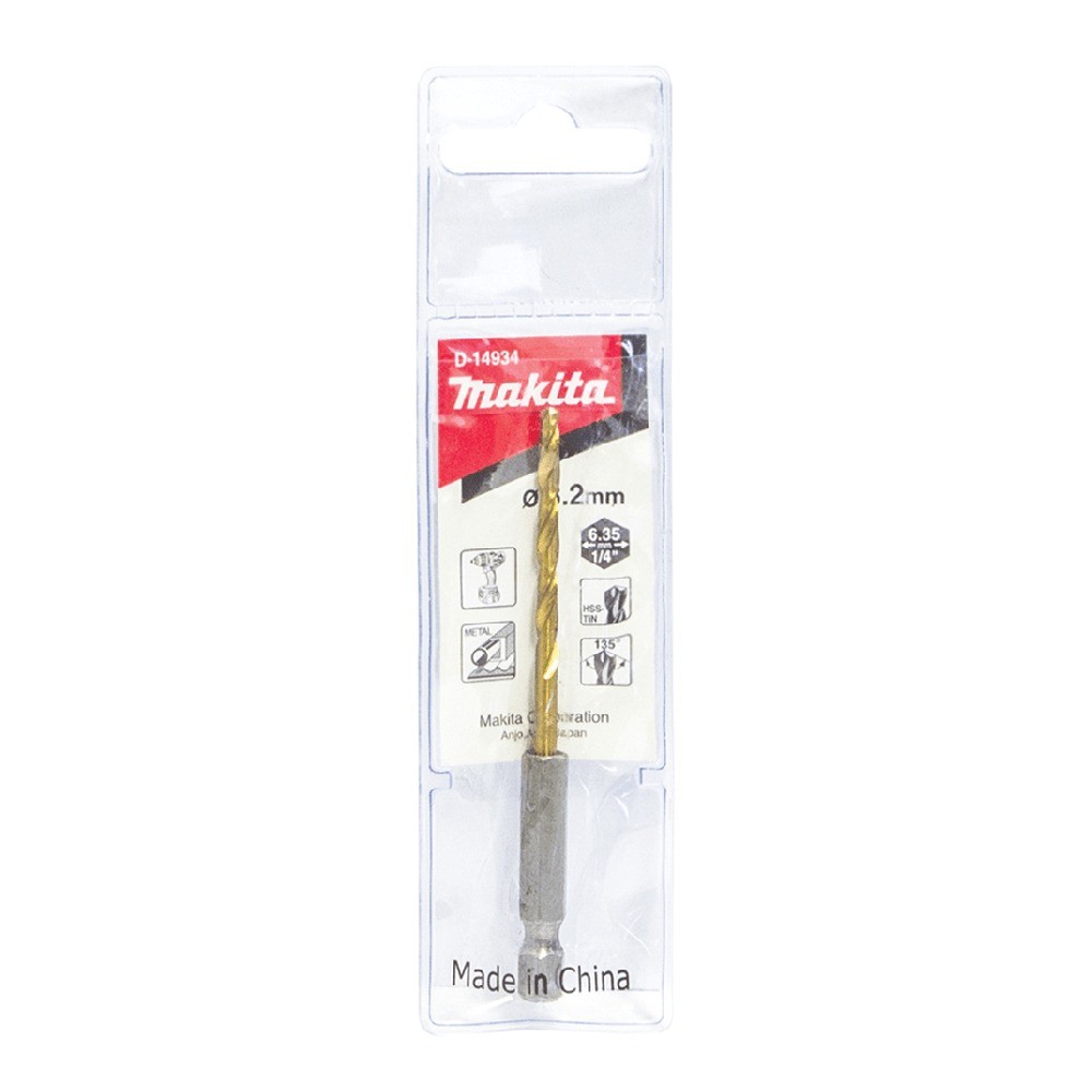 ดอกสว่านเจาะเหล็ก  MAKITA  D14934  HSS TiN ขนาด 32x85mm MZ