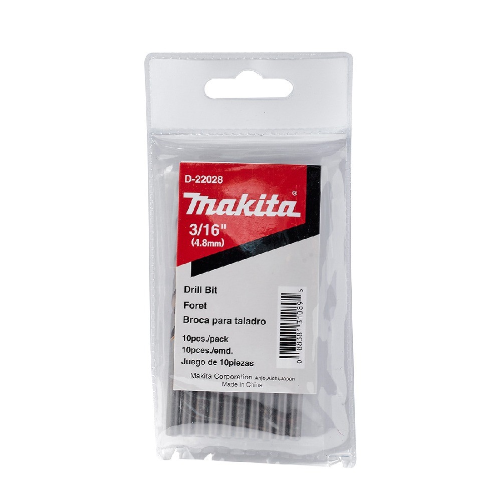 ดอกสว่านเจาะเหล็ก  MAKITA  D22028  HSSG ขนาด 316″x312″ นิ้ว