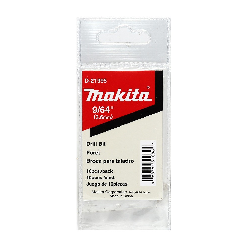 ดอกสว่านเจาะเหล็ก  MAKITA  D21995  HSSG ขนาด 964″x278″ นิ้ว