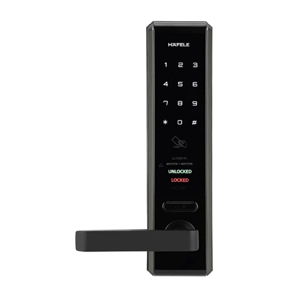 ชุดล็อกประตูระบบดิจิตอล HAFELE EL7200 DIGITAL DOOR LOCK 499 56 223 ปลดล็อกได้ 3 รูปแบบ