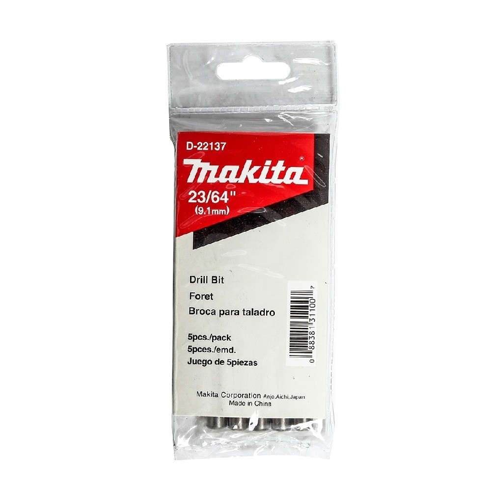 ดอกสว่านเจาะเหล็ก  MAKITA  D22137  HSSG ขนาด 2364″x478″ นิ้ว