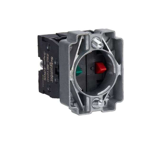 สวิตช์ปุ่ม SCHNEIDER ZB2BZ105C แบบติดกับพื้นฐานโลหะ หน้าสัมผัส 1NO  1NC
