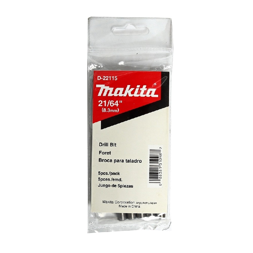 ดอกสว่านเจาะเหล็ก  MAKITA  D22115  HSSG ขนาด 2164″x458″ นิ้ว