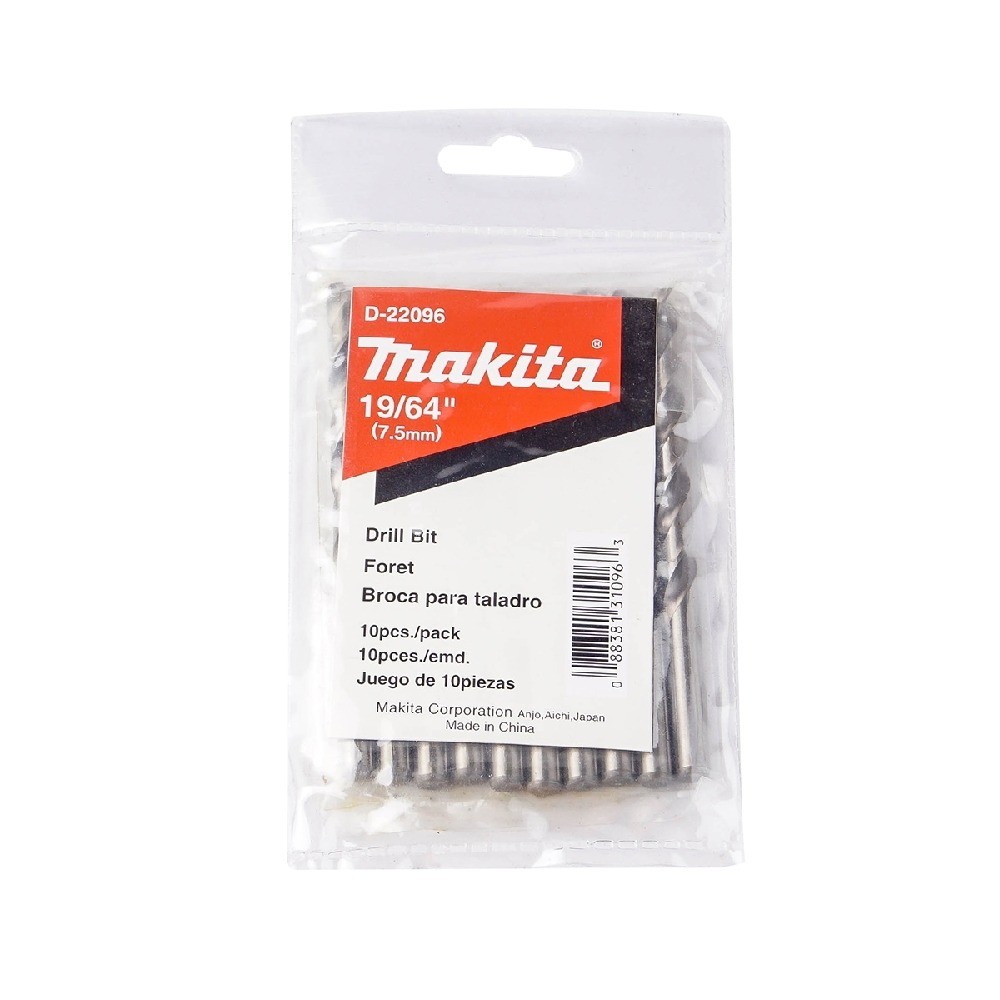 ดอกสว่านเจาะเหล็ก  MAKITA  D22096  HSSG ขนาด 1964″x438″ นิ้ว