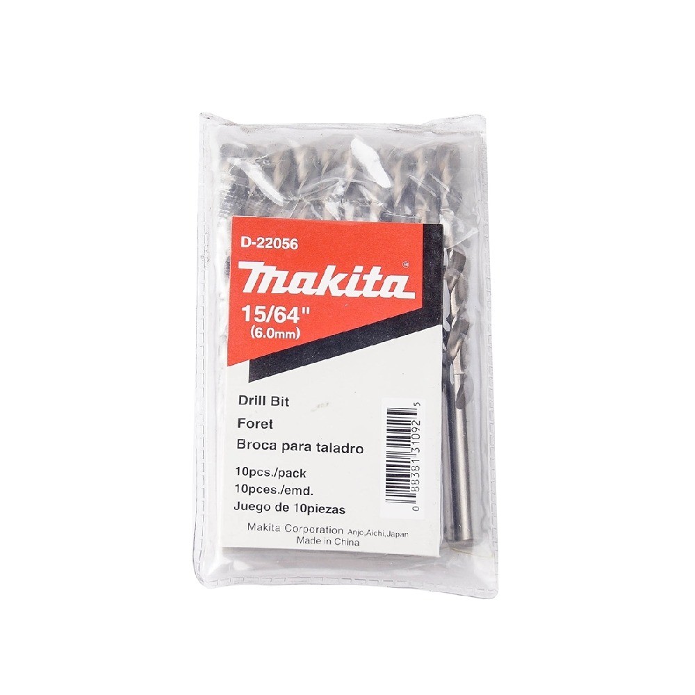 ดอกสว่านเจาะเหล็ก  MAKITA  D22056  HSSG ขนาด 1564″x378″ นิ้ว