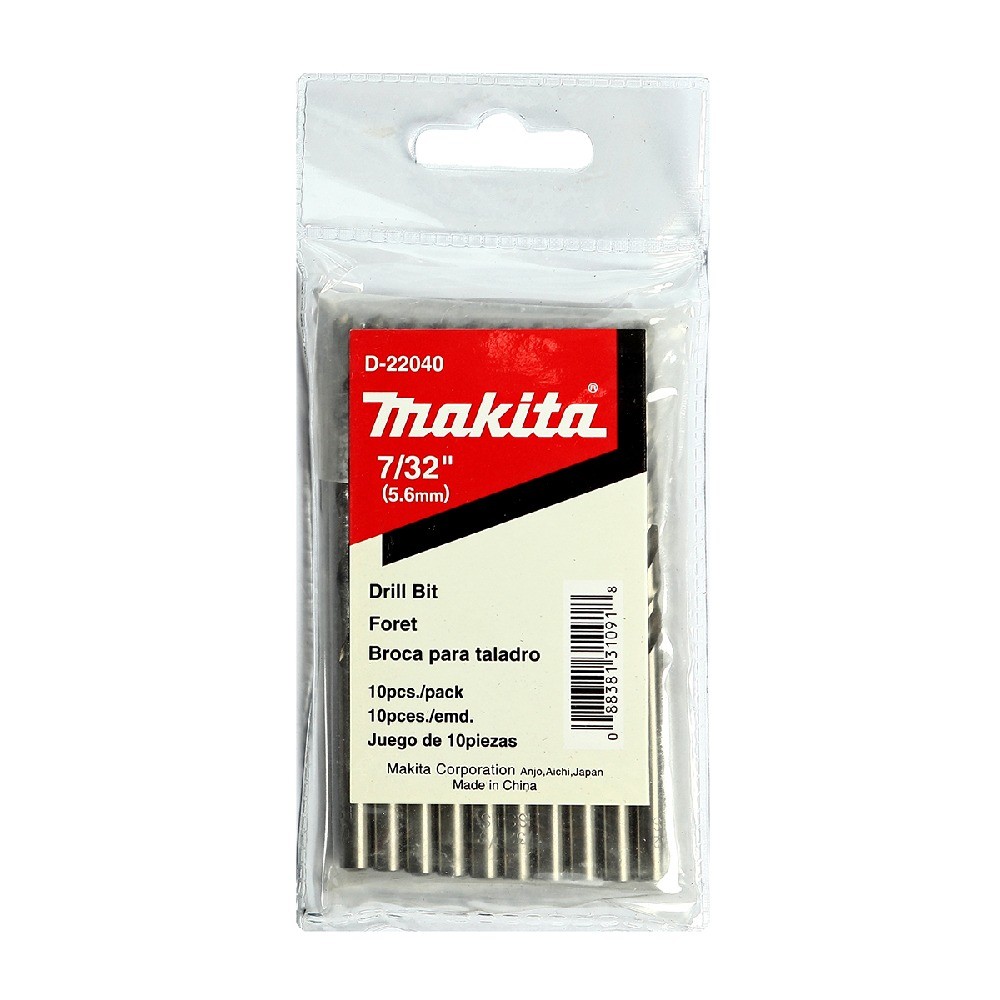 ดอกสว่านเจาะเหล็ก  MAKITA  D22040  HSSG ขนาด 732″x334″ นิ้ว