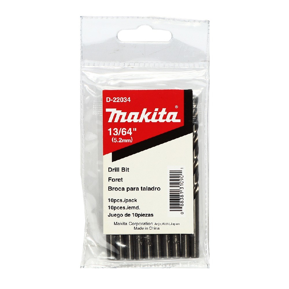 ดอกสว่านเจาะเหล็ก  MAKITA  D22034  HSSG ขนาด 1364″x358″ นิ้ว