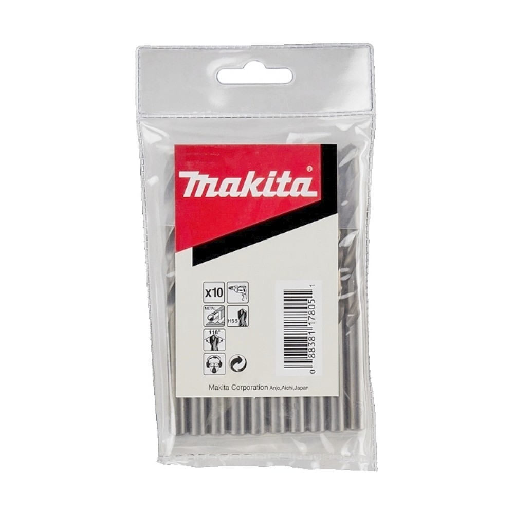 ดอกสว่านเจาะเหล็ก MAKITA D 06264 HSS G ขนาด 2 25 x 53 mm 