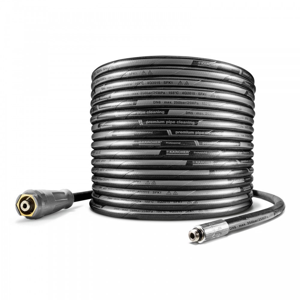 สายฉีดน้ำแรงดันสูง Karcher&nbsp;High pressure hose ID 6  250 Bar  2x EASY Lock 6 110 047 0 ความยาว 10 เมตร