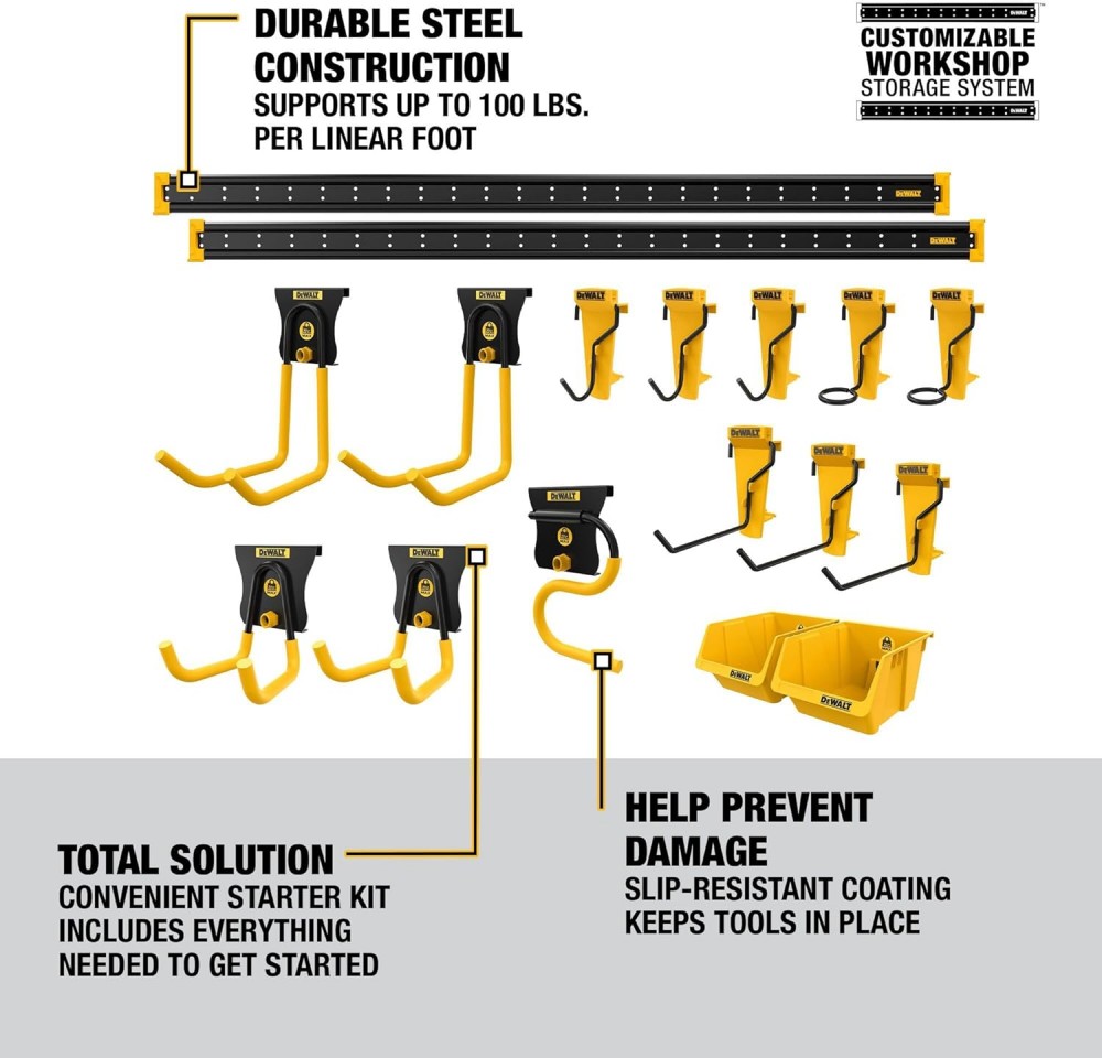 ชุดแขวนเครื่องมือ DEWALT DWST82801 Starter Kit จำนวน 21 ชิ้น
