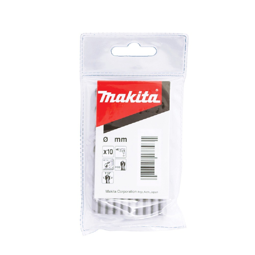 ดอกสว่านเจาะเหล็ก MAKITA D06482 HSSG ขนาด 775x117mm  10 ชิ้น 