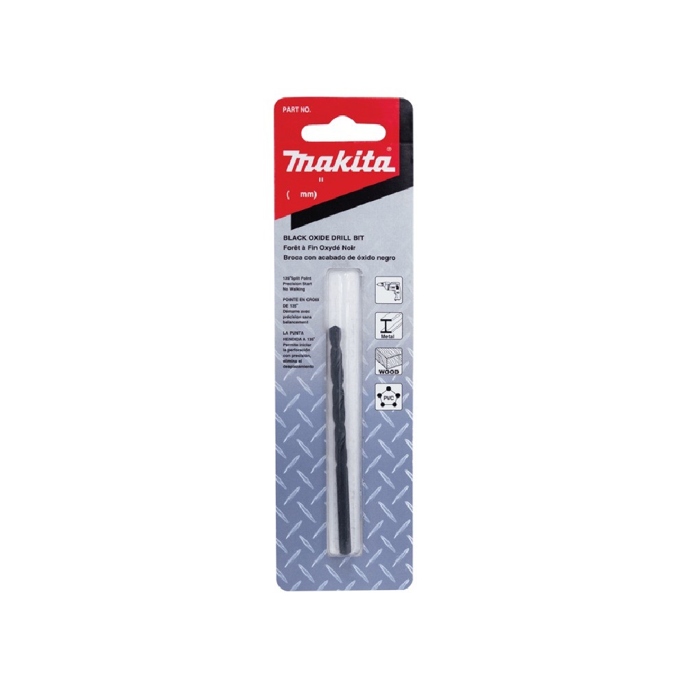 ดอกสว่านเจาะเหล็ก MAKITA D59972 HSSG ชุบดำ ขนาด 532x318 นิ้ว