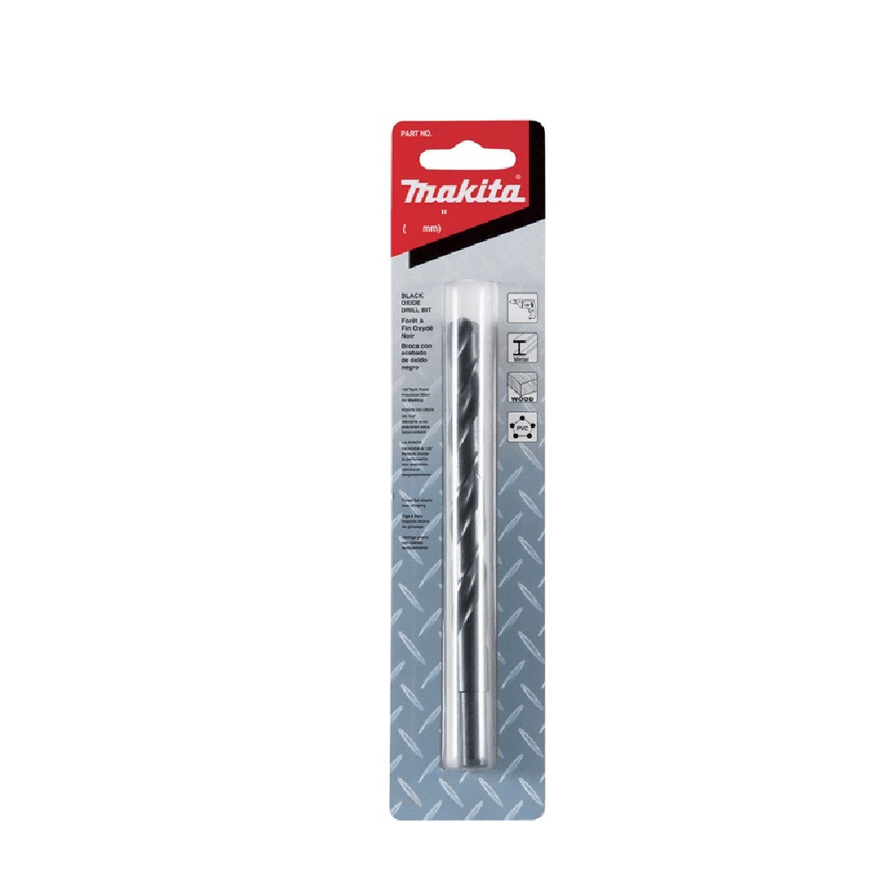 ดอกสว่านเจาะเหล็ก MAKITA D60121 HSSG ชุบดำ ขนาด 2564x518 นิ้ว