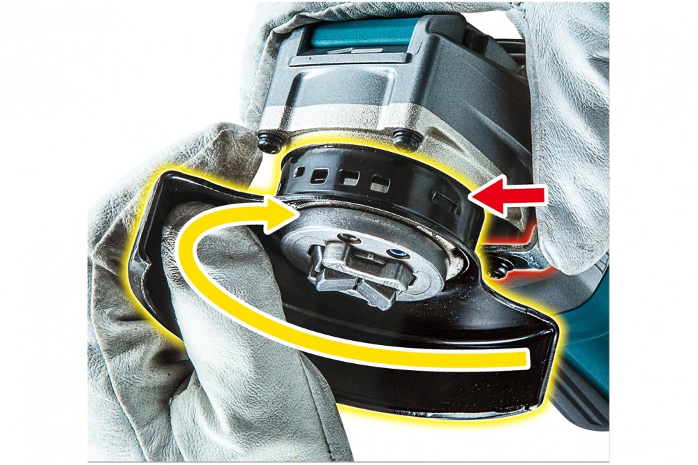 เครื่องเจียร์ไร้สาย ขนาด 5 นิ้ว MAKITA GA044GZ 40V สวิทบีบล่าง (ตัวเปล่า) 5 inch cordless angle grinder Paddle Switch Type (solo)