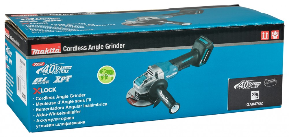 เครื่องเจียร์ไร้สาย ขนาด 5 นิ้ว MAKITA GA047GZ 40V สวิทบีบล่าง (ตัวเปล่า) 5 inch cordless angle grinder Paddle Switch Type (solo)