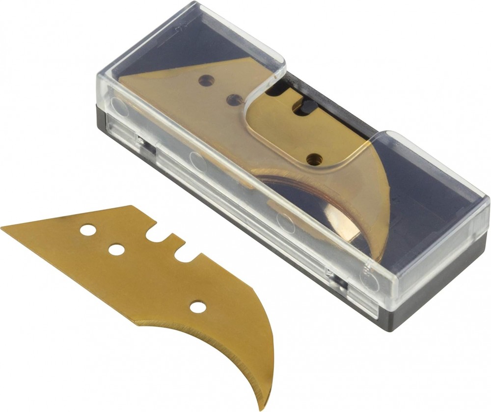 ใบมีดเอนกประสงค์ ไทเทเนียม Wolfcraft 4174000 Half-crescent moon blades TiN 0,65mm ชุด 5 ใบ