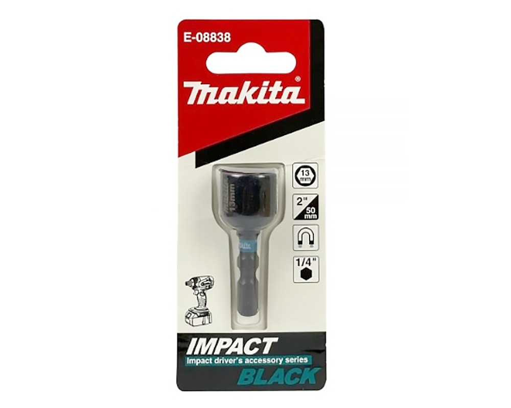 บล็อกแม่เหล็ก Impack Black MAKITA E-08838 ขันน็อต ขนาด M8.13 x 50 mm