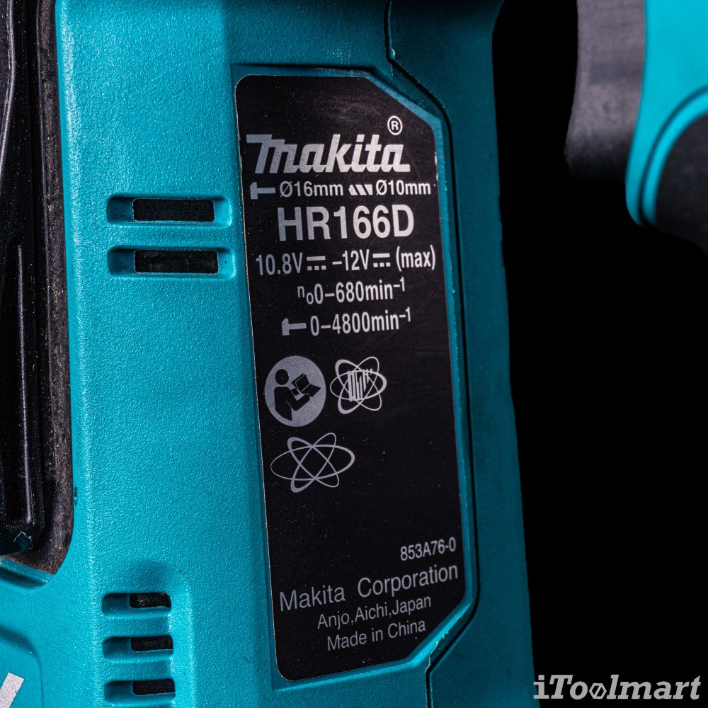 สว่านโรตารี่ไร้สาย MAKITA HR166DZX1 12V. BL MOTOR (ตัวเปล่า)