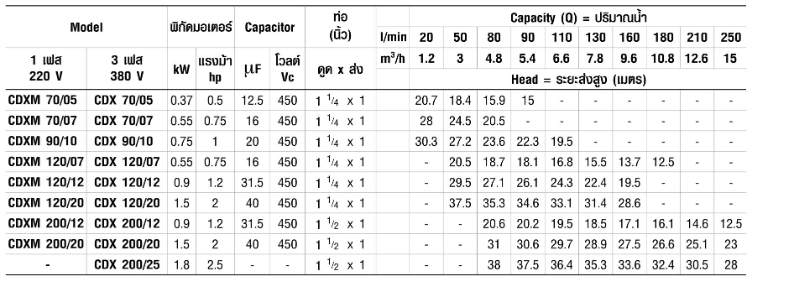 ปั๊มหอยโข่ง Ebara CDXM-70/05 ปั๊ม SS304 ใบพัดเดี่ยว 2 สาย 1 นิ้ว 1 ทับ 4 X 1 นิ้ว