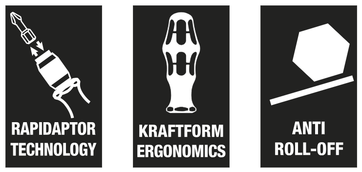 ไขควงสลับหัว Wera Kraftform 813 R 05051272001 Rapidaptor