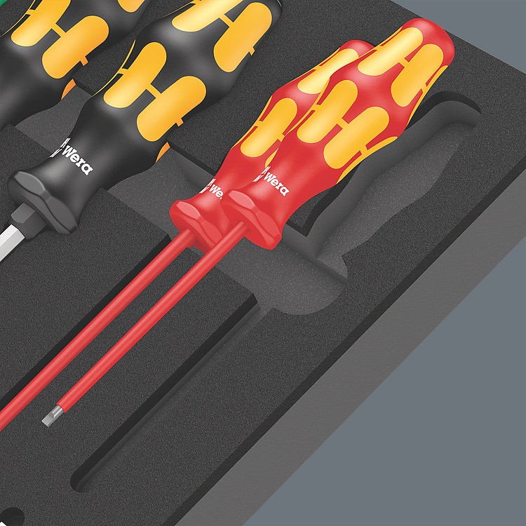 ชุดไขควง Wera 9710 Foam insert screwdriver set 1 05150101001 ชุด 18 ชิ้น