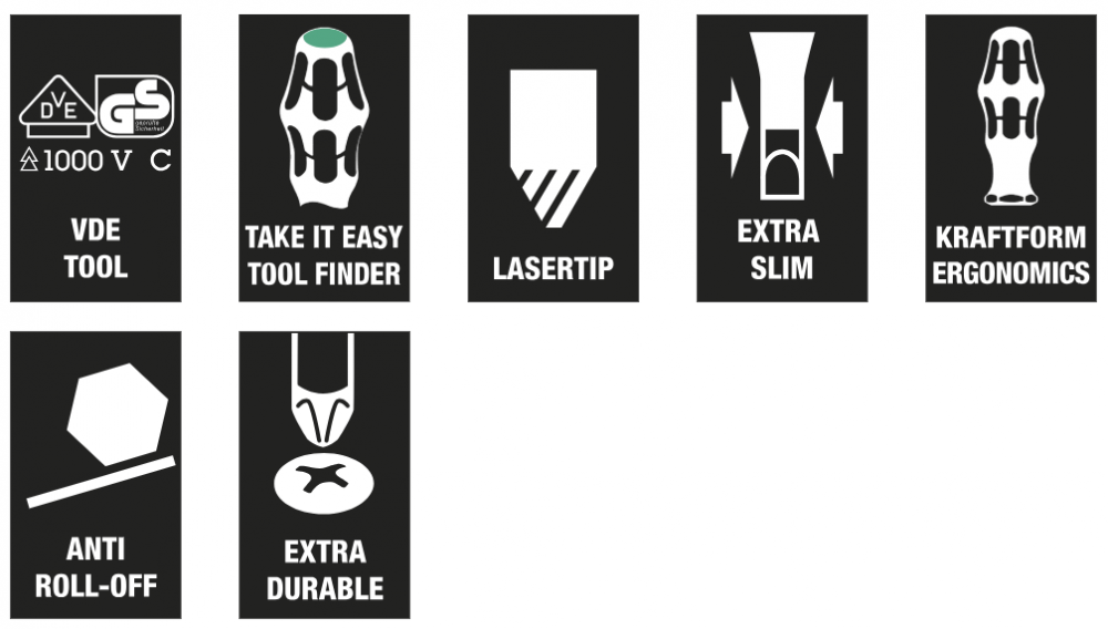 Wera 9711 Foam insert VDE screwdriver set 1