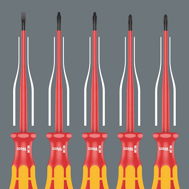 Wera 9711 Foam insert VDE screwdriver set 1