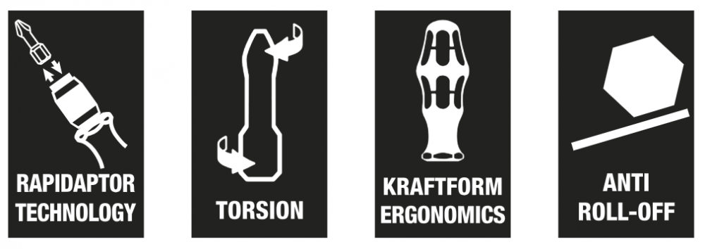 ชุดไขควง Wera Kraftform Kompakt 10 05056653001 (10 ชิ้น)