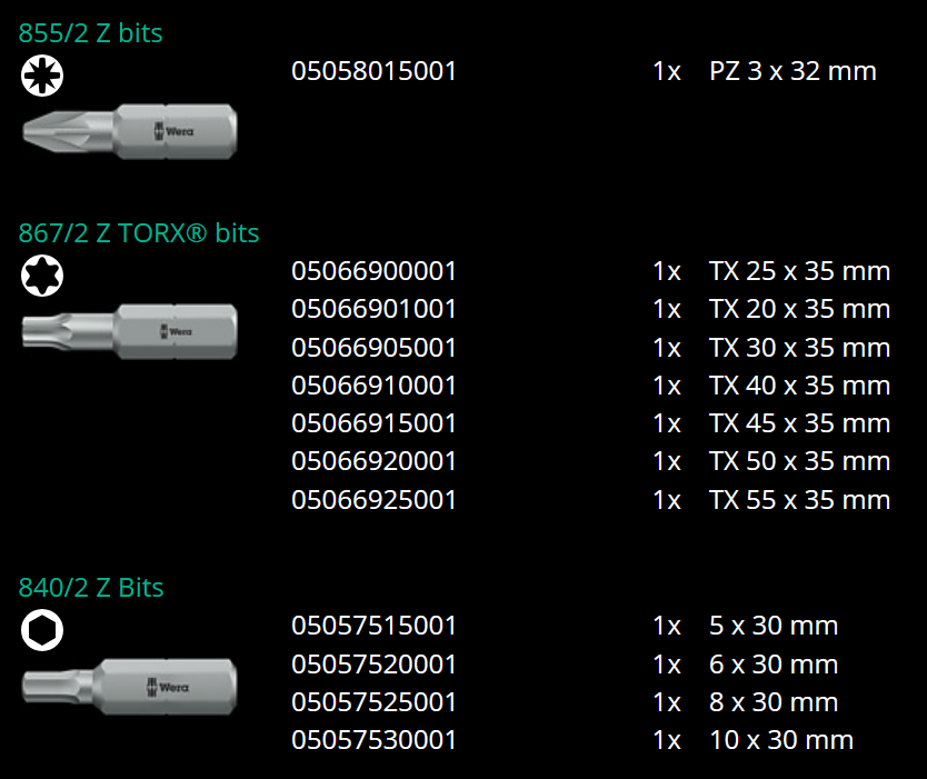 ชุดประแจ Wera Zyklop Speed 8100 SC 2 1/2 05003645001 ชุด 37 ชิ้น