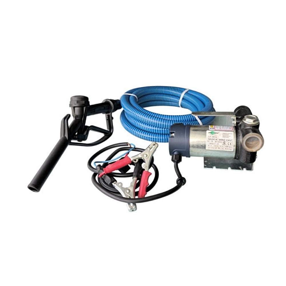 ปั้มน้ำมันดีเซลแบตเตอรี่ SEALAND QUICK MINI 24 ขนาด 3/4 x 3/4 นิ้ว แรงดัน 0.25HP 0.14kW 24โวลต์ (160 วัตต์)