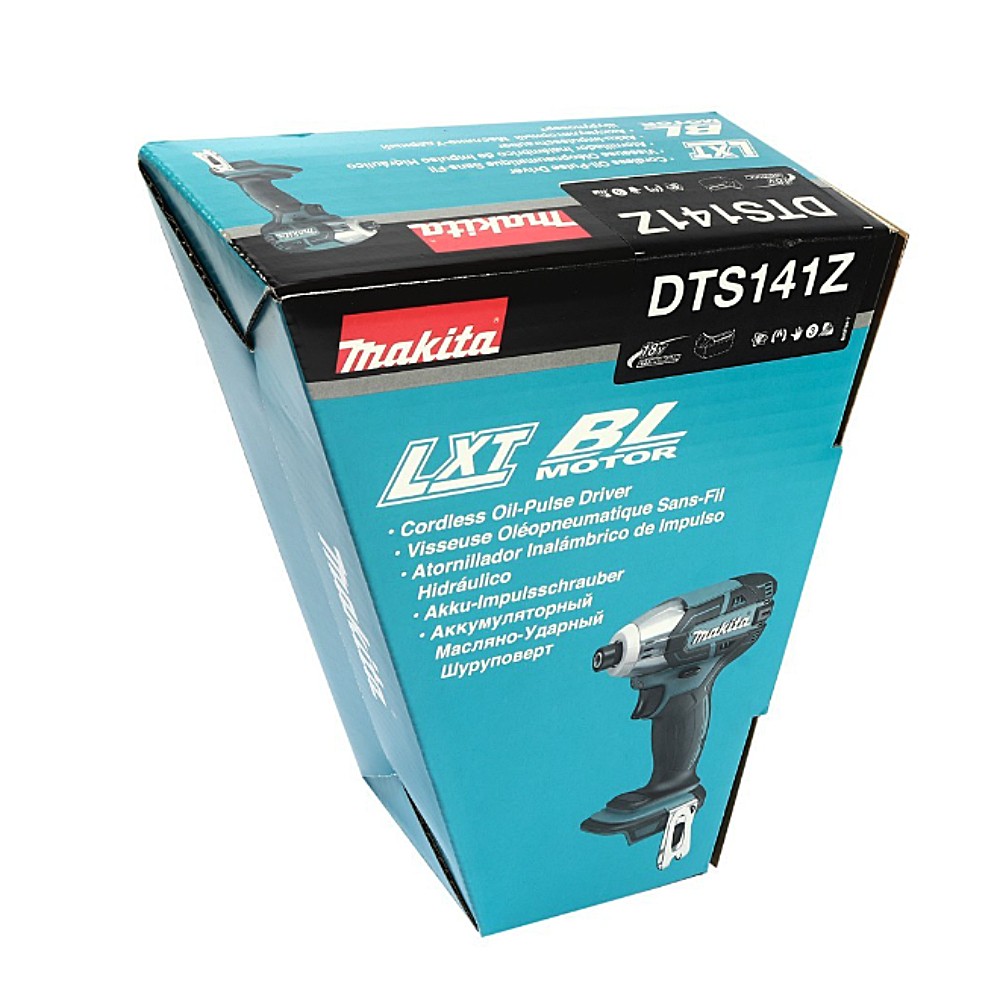  ไขควงกระแทกไร้สาย Makita DTS141Z 18V ขนาด 1/4 นิ้ว แรงบิด 40 Nm ระบบหัวไฮโดรลิค (ตัวเปล่า)