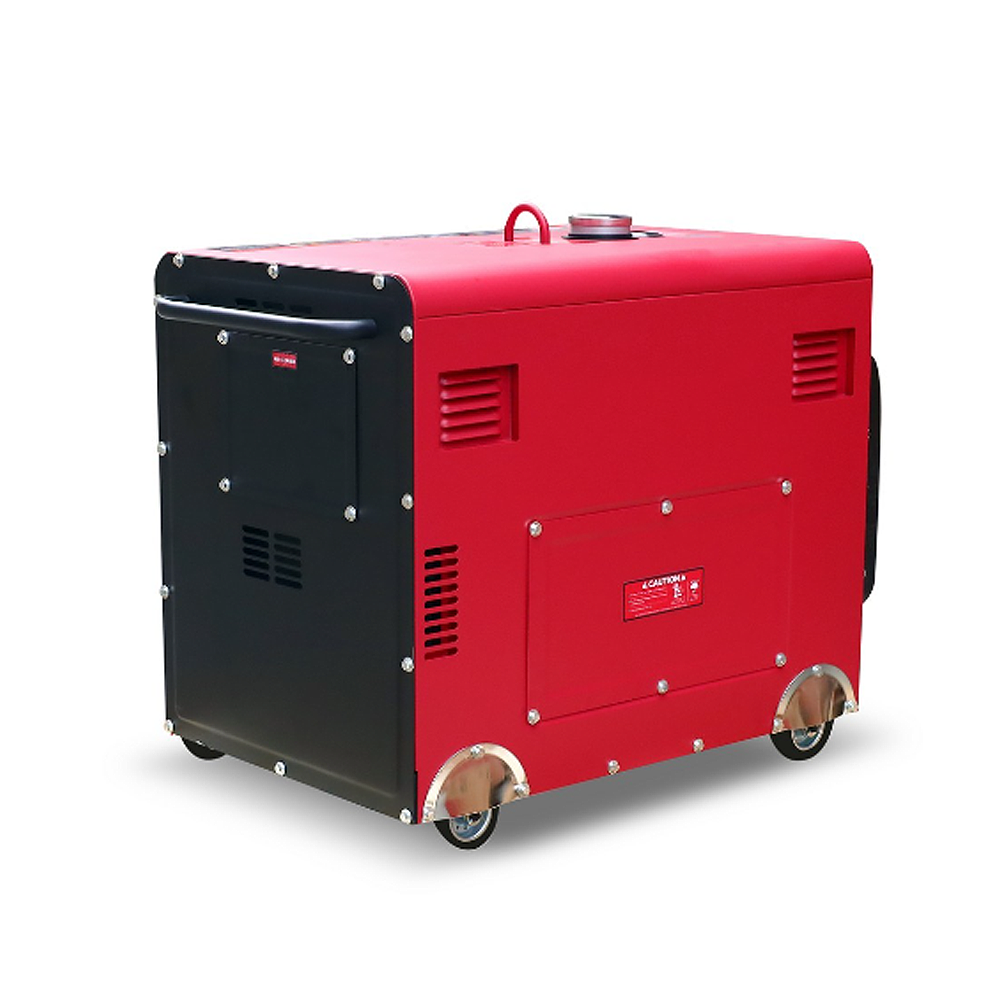 เครื่องปั่นไฟ ดีเซล POLO KDX7500ES สตาร์ทกุญแจระบบไฟฟ้า กำลังไฟ 5 5 Kw เครื่องยนต์ 14 5 แรงม้า 