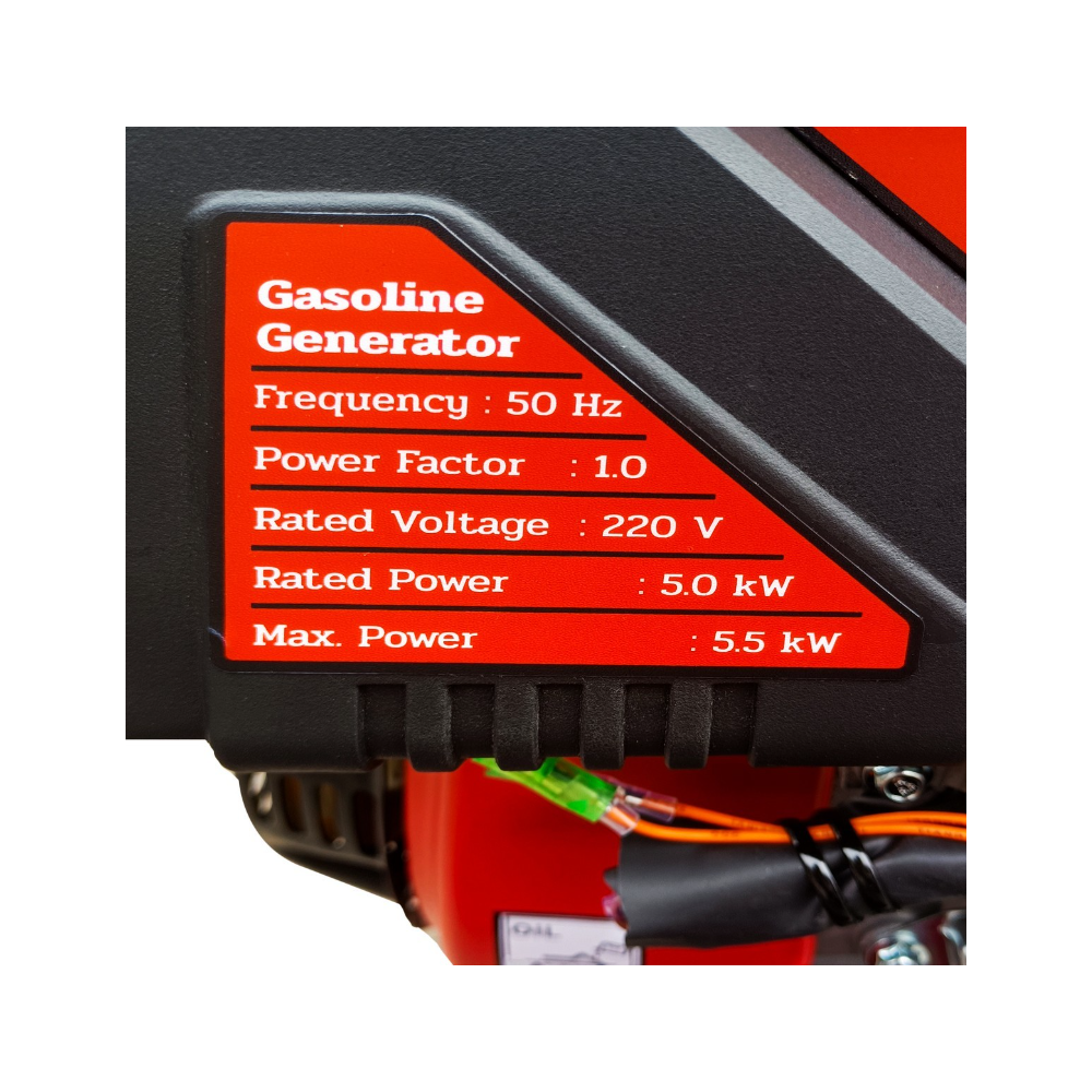 เครื่องปั่นไฟ เบนซิน POLO KT6600DDC สตาร์ทไฟฟ้า กำลังไฟ 5 0 Kw  เครื่องยนต์ 13 แรงม้า 