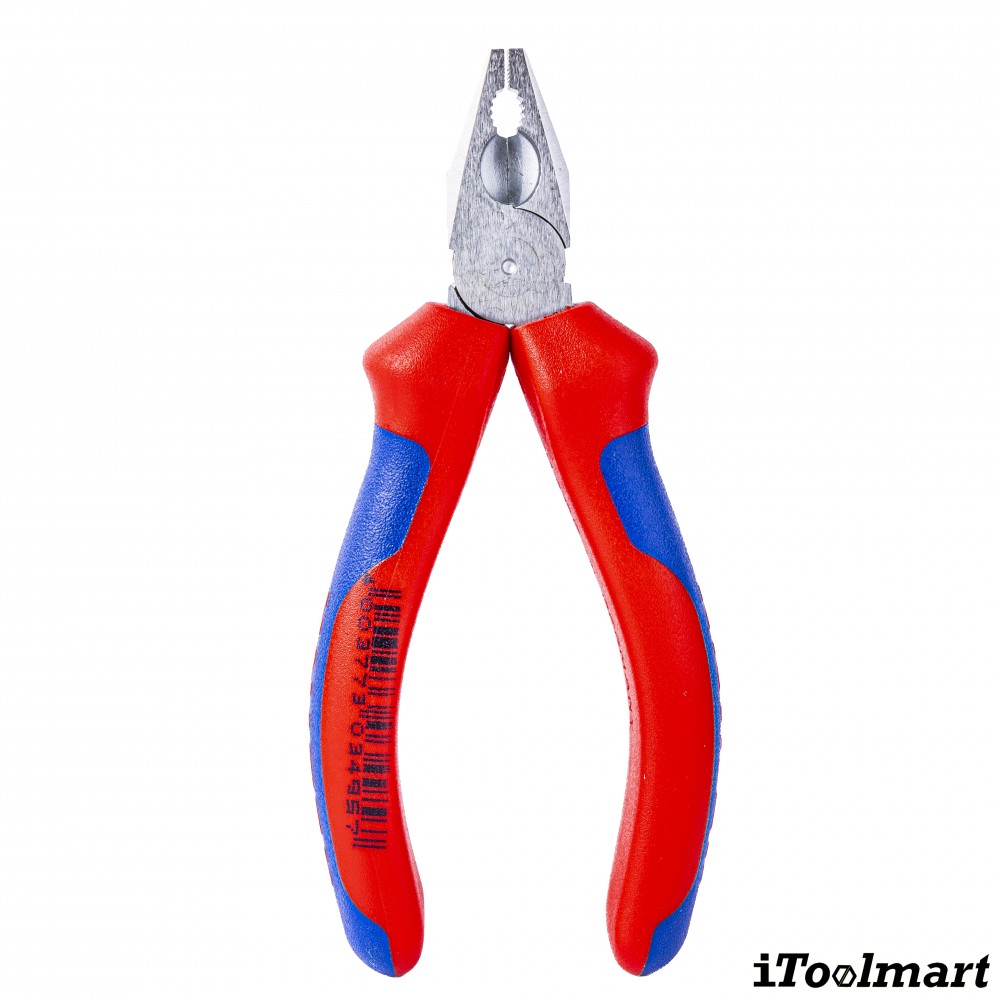 คีมปากจิ้งจกขนาดเล็กชุบโครม KNIPEX ขนาด 110 มิล   ด้ามยาง 2 ชั้น  08 05 110