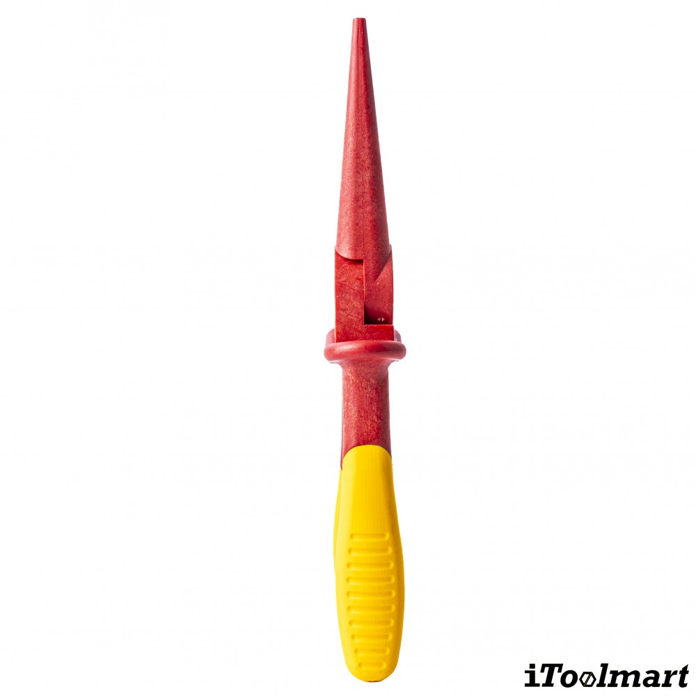 คีมปากเเหลม KNIPEX 98 62 02 ขนาด 220 มิล  หุ้มฉนวนกันไฟ   Snipe Nose Pliers of plastic insulating  VDE