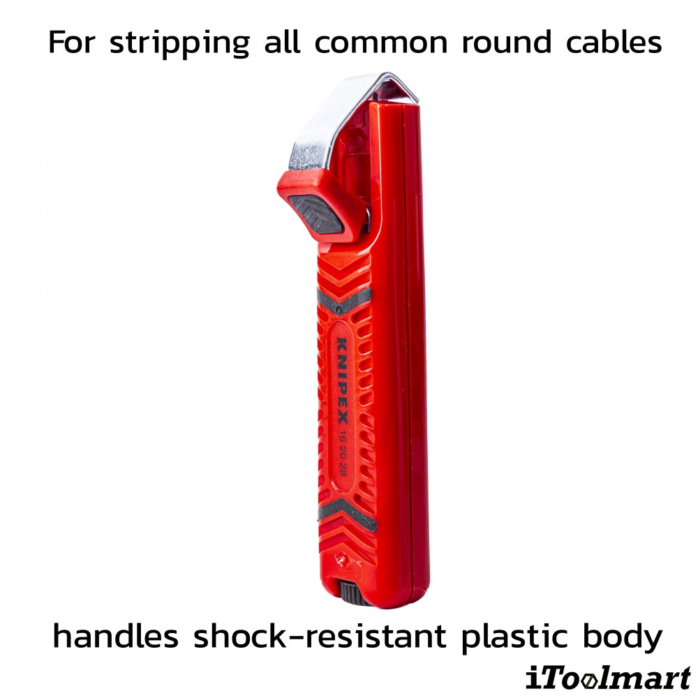 มีดปอกสายไฟ KNIPEX 16 20 28 SB