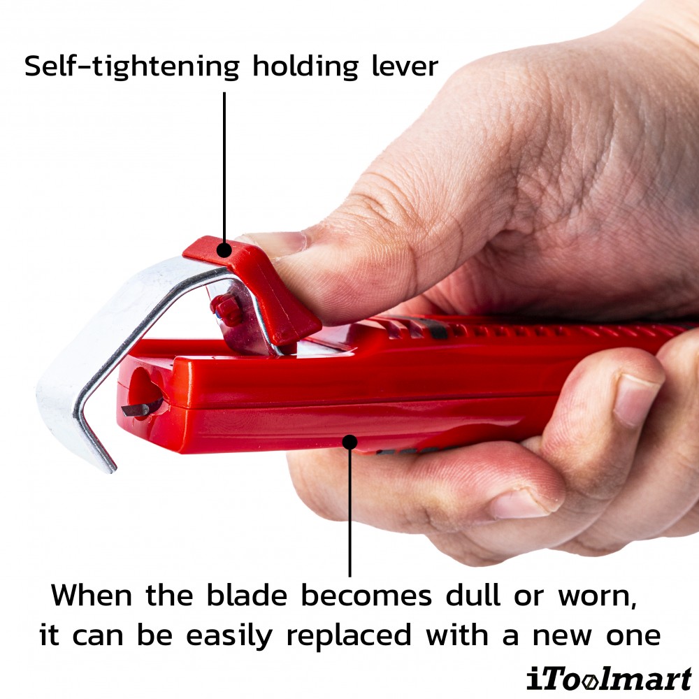 มีดปอกสายไฟ KNIPEX 16 20 28 SB