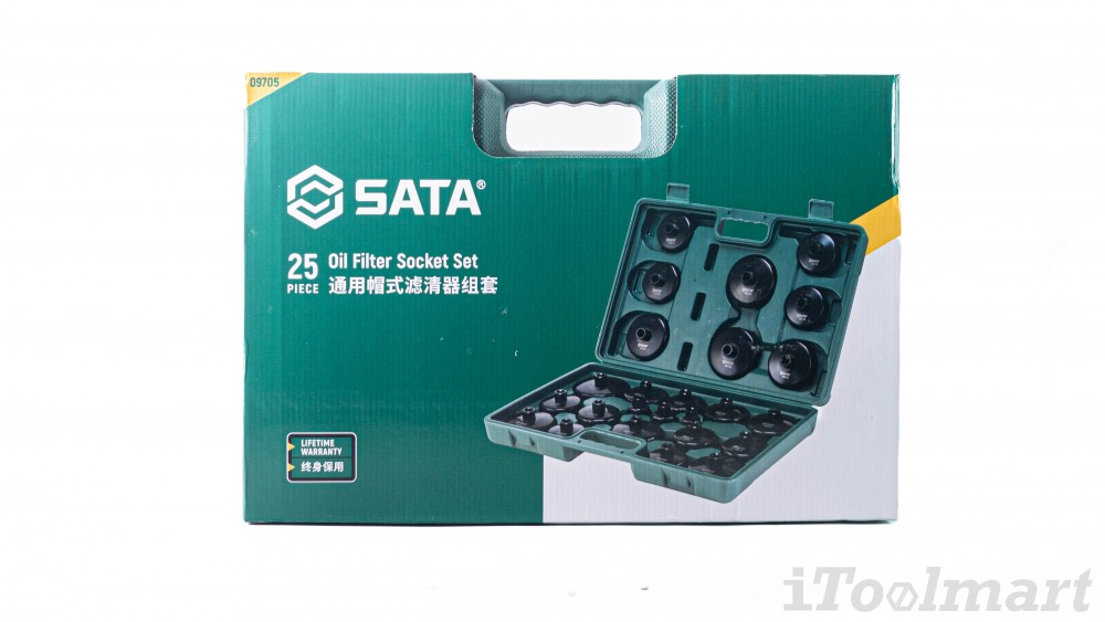 ชุดถอดกรองน้ำมันเครื่อง 25 ชิ้น SATA 09705