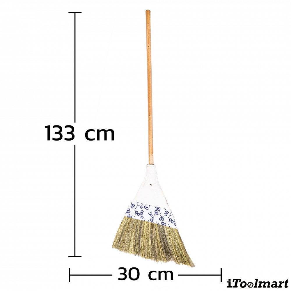 ไม้กวาดญี่ปุ่น Inaki 0202 Zashiki Brooms หุ้มผ้า เอียงลายดอกไม้