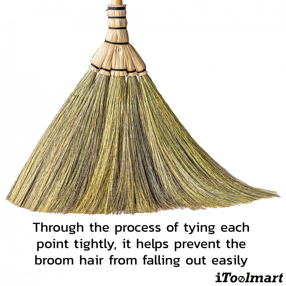 ไม้กวาดญี่ปุ่น Inaki 0202 Zashiki Brooms หุ้มผ้า เอียงลายดอกไม้