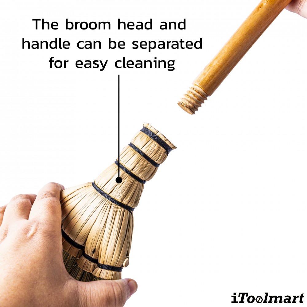 ไม้กวาดญี่ปุ่น Inaki 0202 Zashiki Brooms หุ้มผ้า เอียงลายดอกไม้