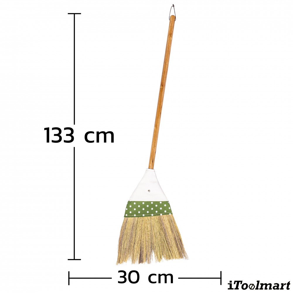 ไม้กวาดญี่ปุ่น Inaki 0203 Zashiki Brooms หุ้มผ้า เอียงลายจุด