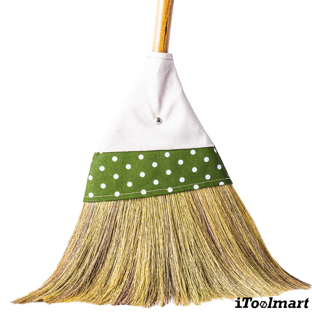 ไม้กวาดญี่ปุ่น Inaki 0203 Zashiki Brooms หุ้มผ้า เอียงลายจุด